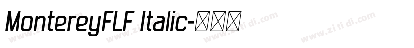 MontereyFLF Italic字体转换
